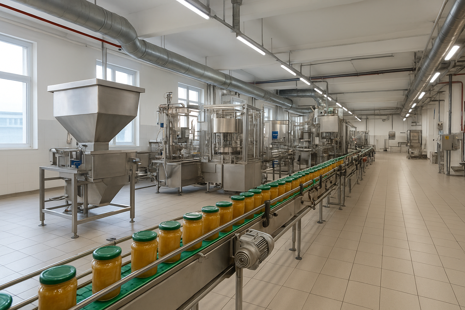Processing plant interior